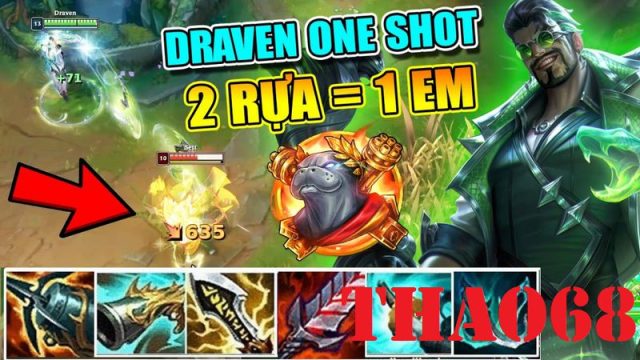 Draven URF: Cách chơi và lên đồ Full sát thương, Crit cho Draven URF One Shot
